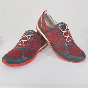 Merrell Shoes Womens 9 M Ceylon J42794 Cayenne Red Grey Lace-Up Casual Sneaker